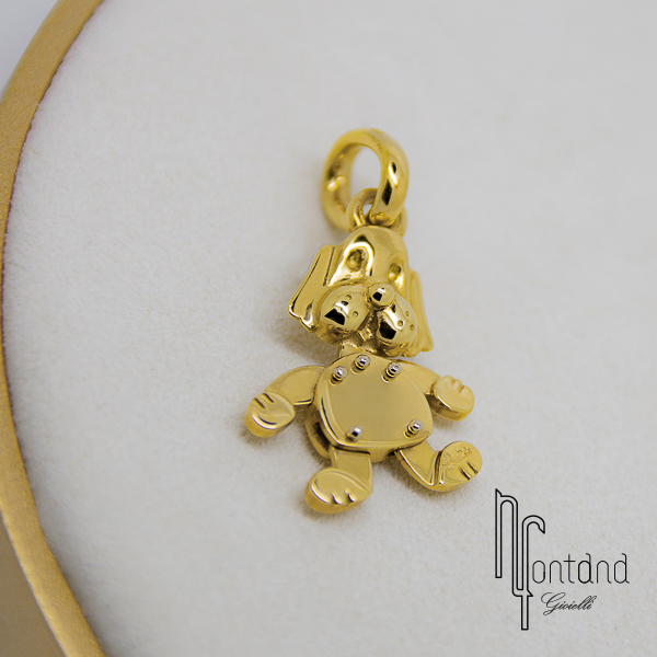 Pomellato Ciondolo collezione ANIMALI SNODATI cane piccolo in oro giallo 18kt